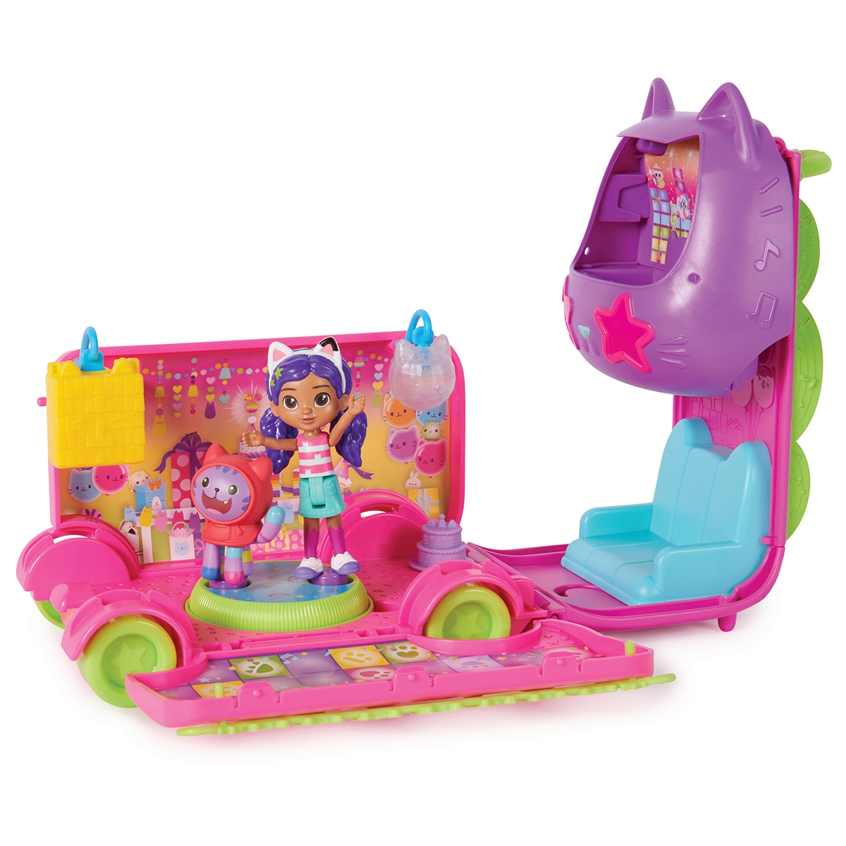 Autobús Celebration Party Bus Gabby's Dollhouse Spin Master 4