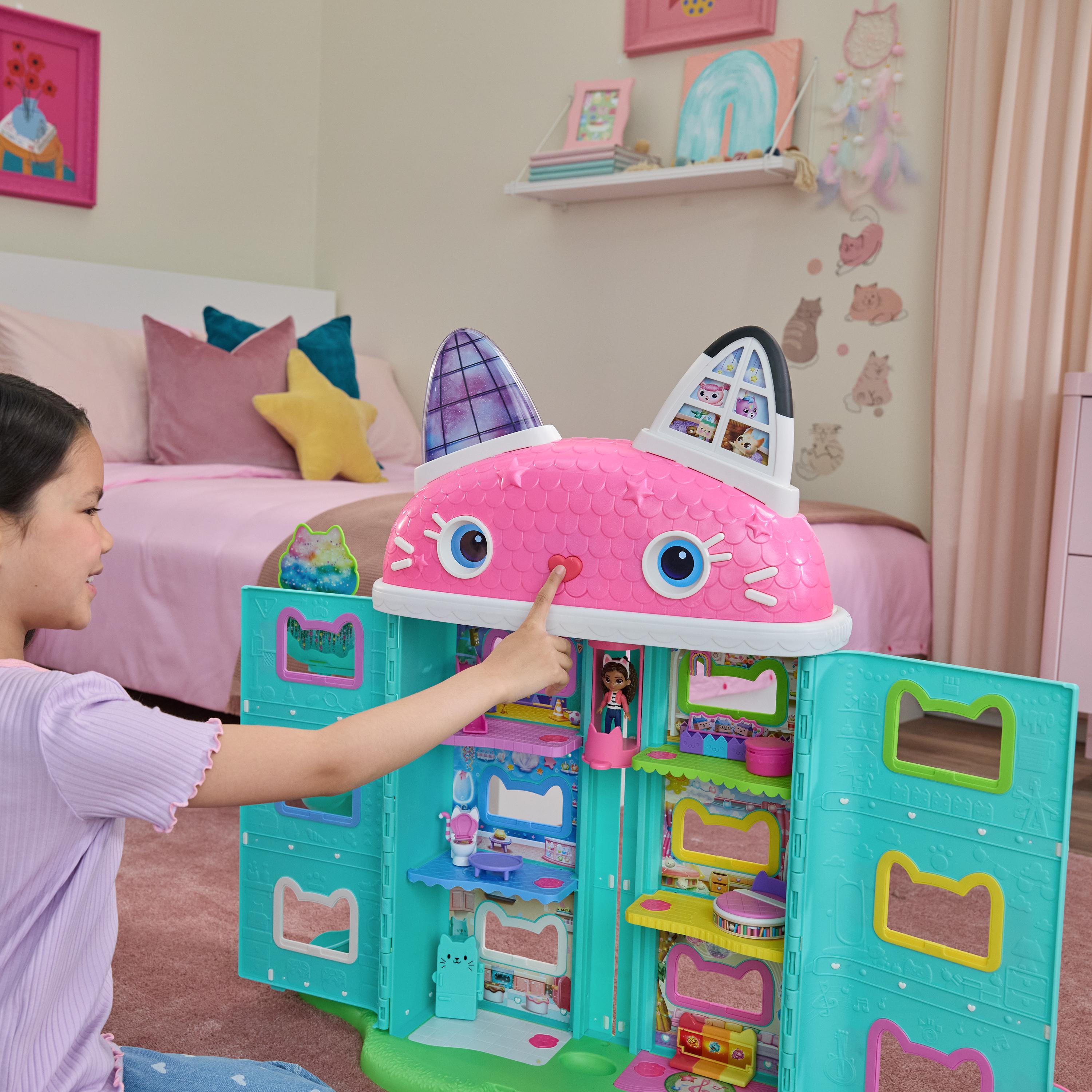 Peluche Interactivo Gatirena De Gabby´s Dollhouse – 25 Cm Con Movimiento De Cola, Sonidos Y Frases, Para Niños +3 Años