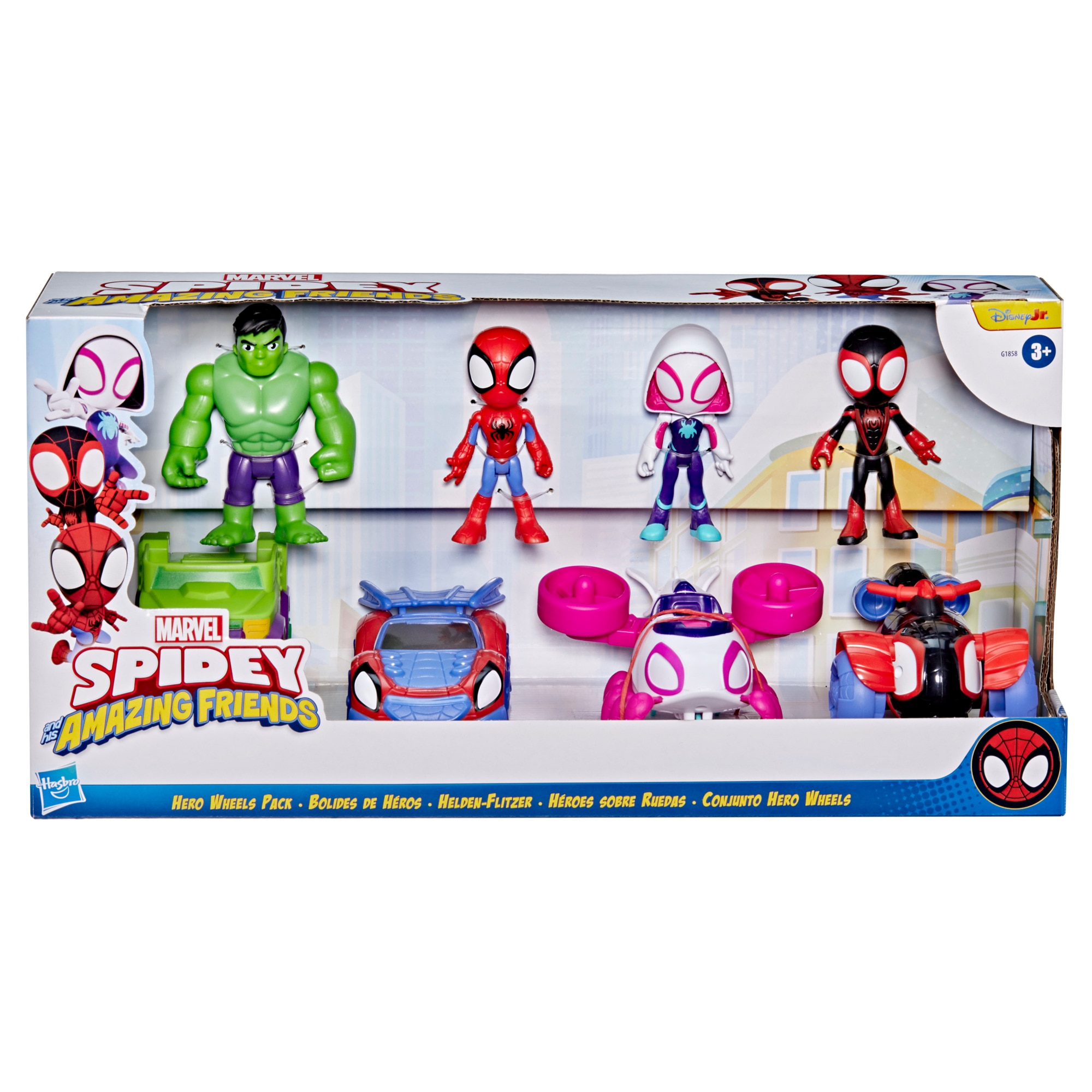 Pack Figura y Vehículo Spidey and his amazing friends Hasbro 2