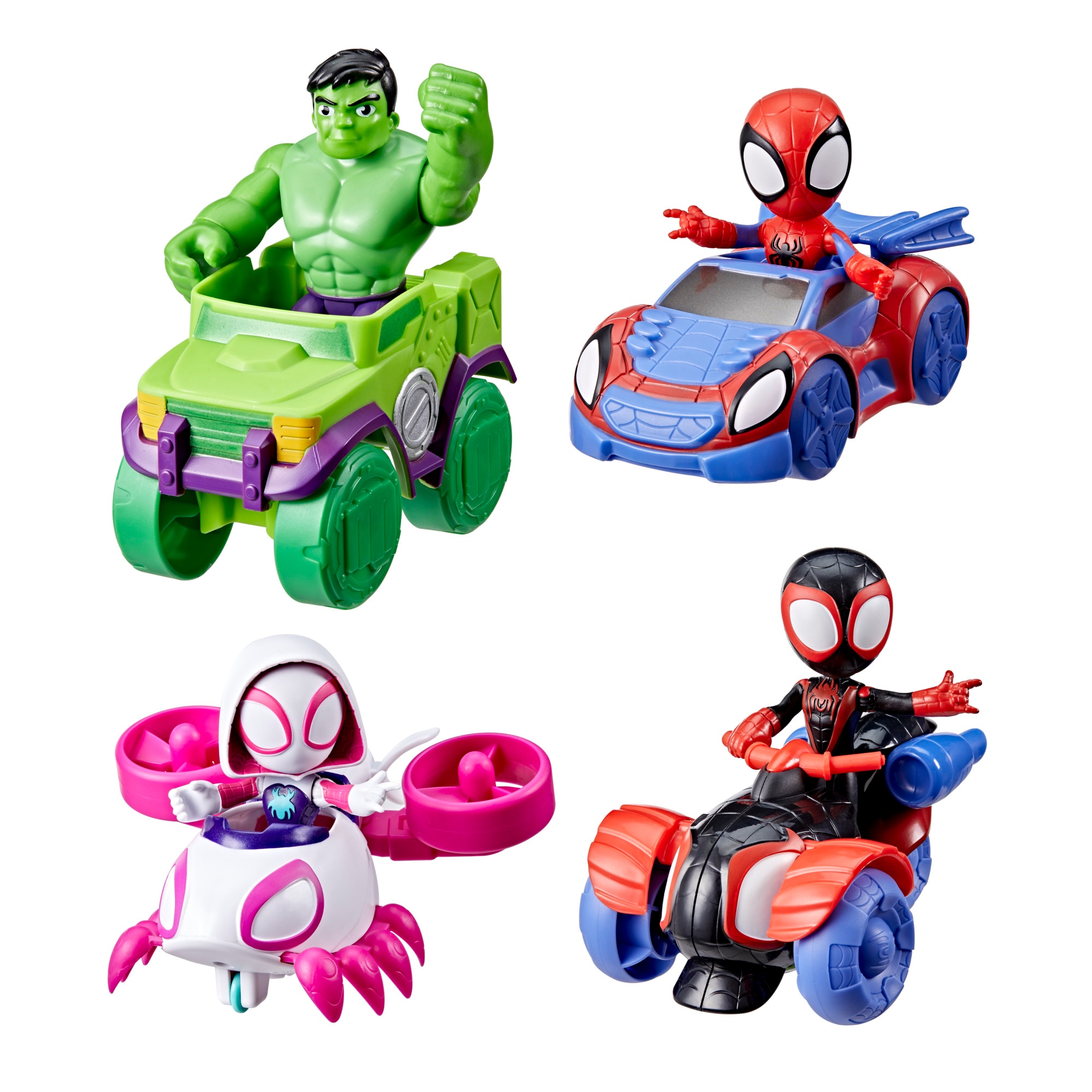Pack Figura y Vehículo Spidey and his amazing friends Hasbro 4