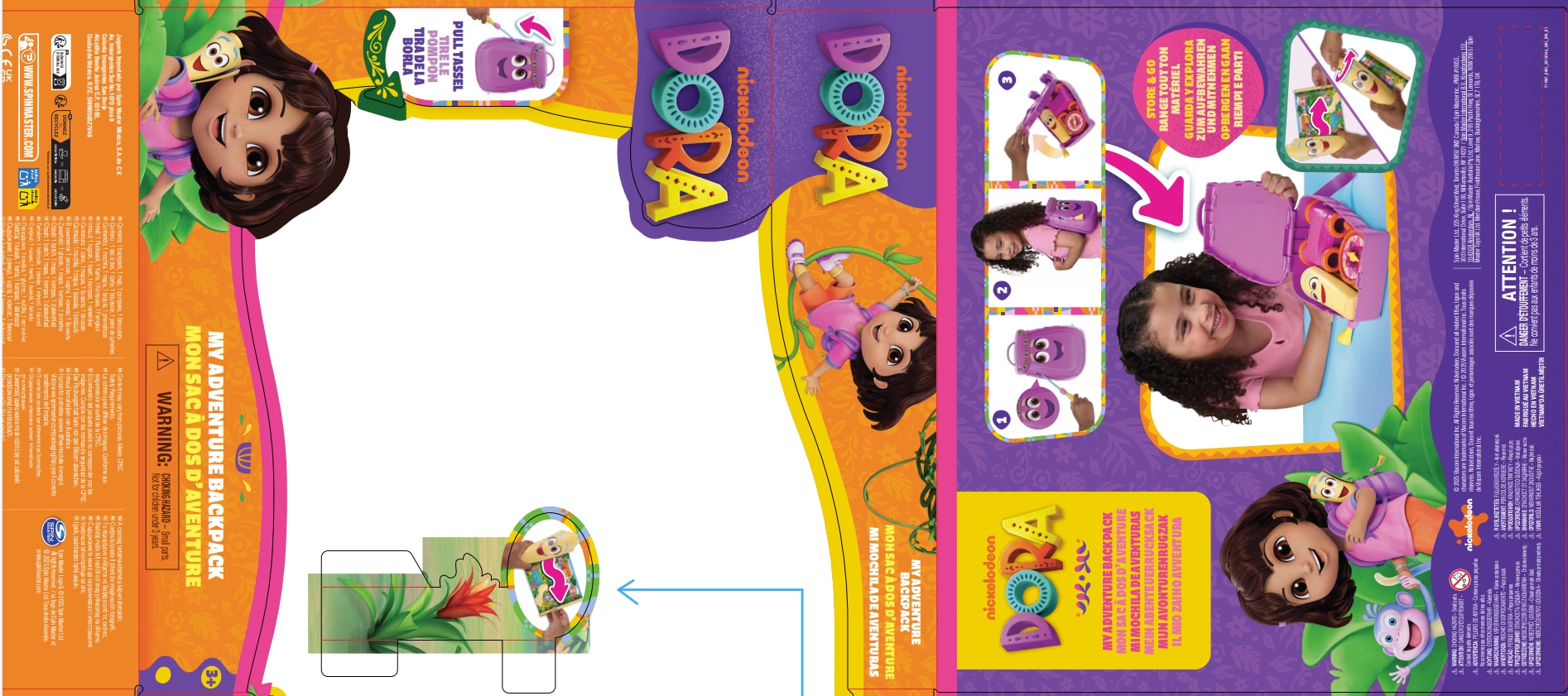 Juguete Mochila de Aventuras 20 cm Dora la Exploradora 6