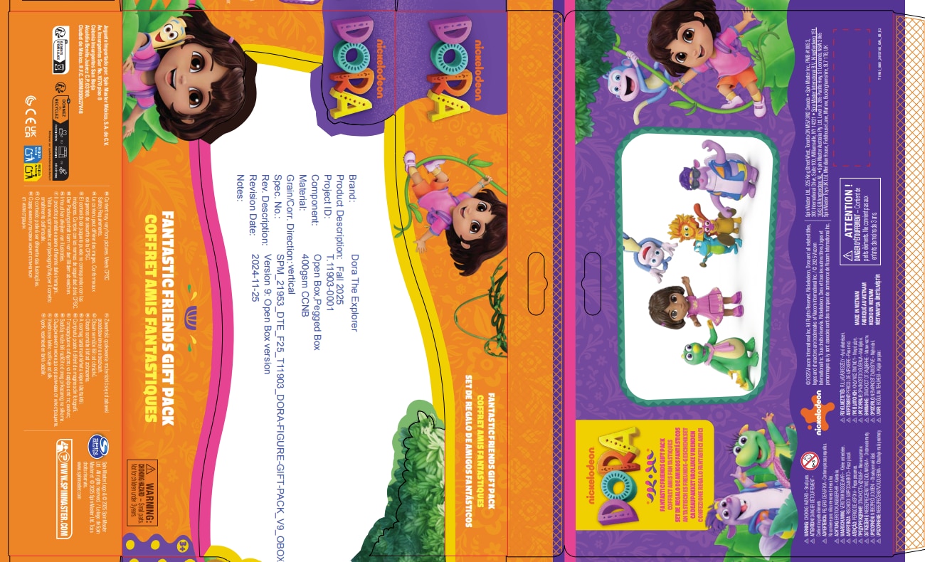 Figuras Paquete regalo Dora y sus amigos (Dora, Botas, Tico, Isa y el trío de la selva) Dora la Exploradora 10