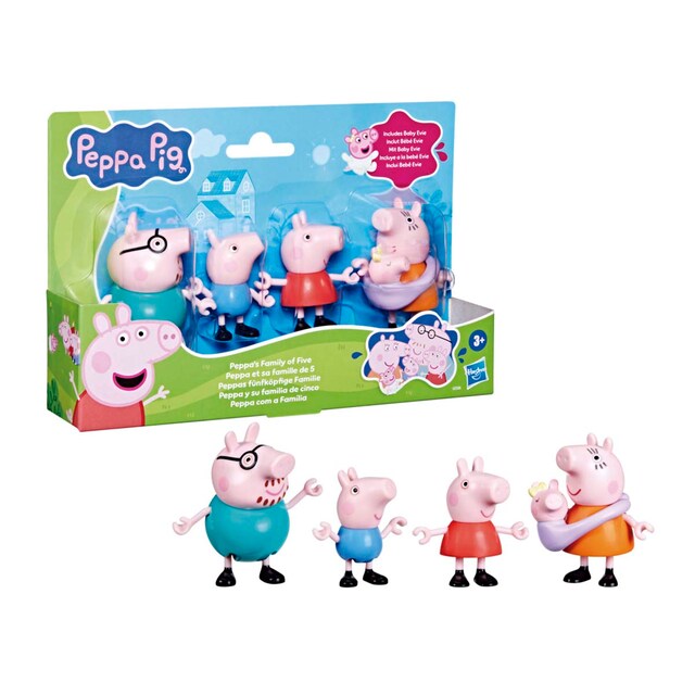 Set de Figuras de Peppa y su Familia de cinco Peppa Pig Hasbro