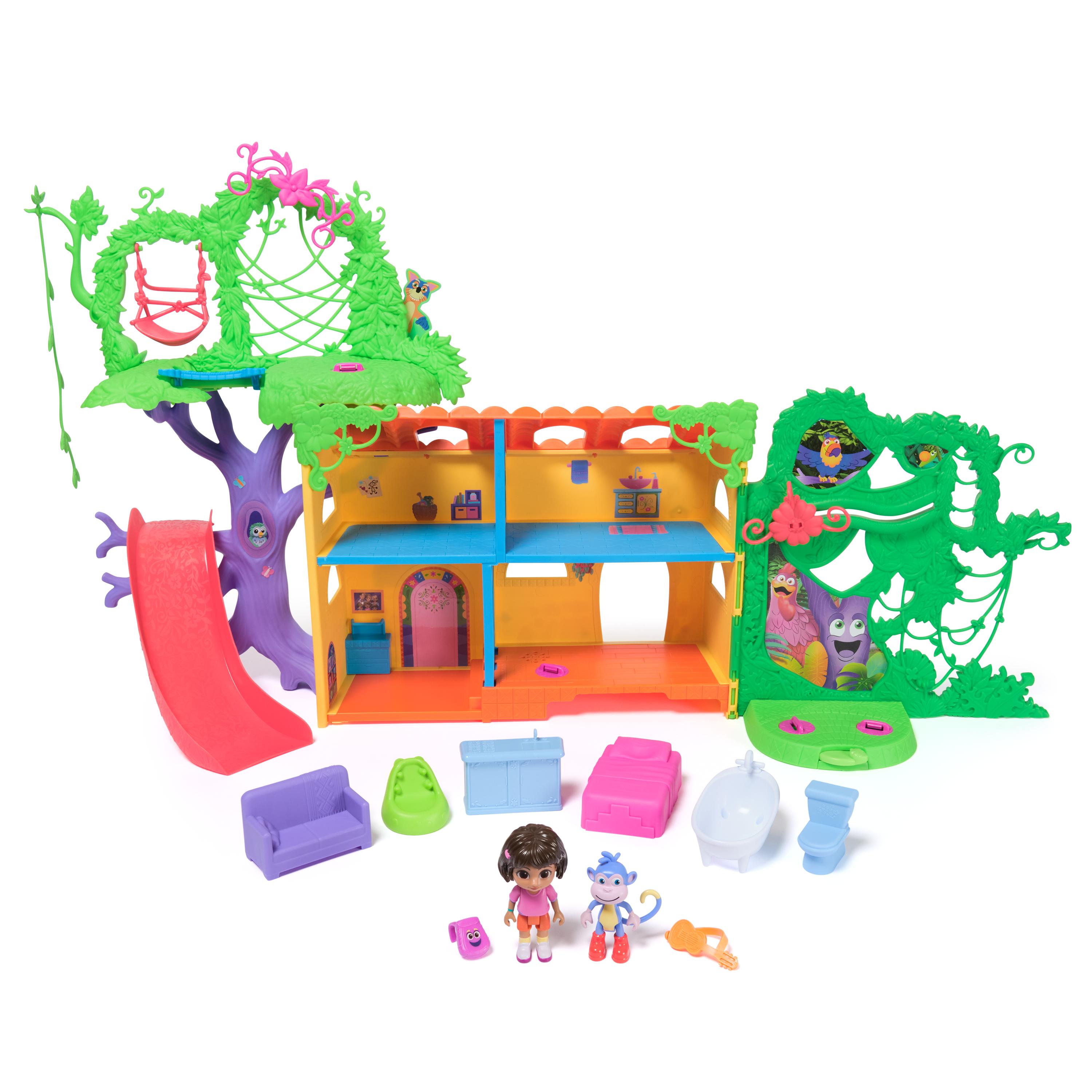 Playset casita explora y juega Botasmuebles Frases Bilingües Dora la Exploradora Spin Master 2