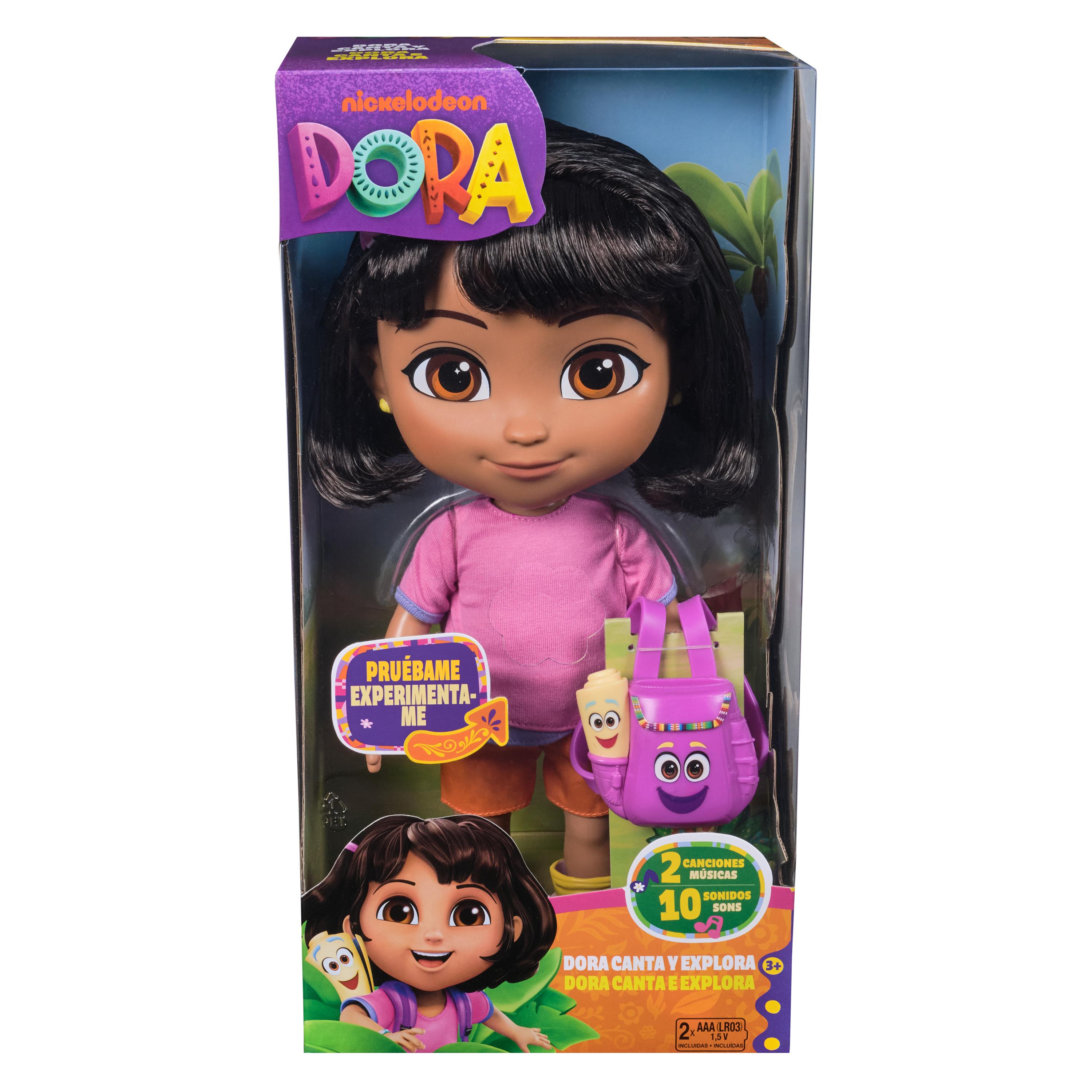 Boneca Dora Canta e Explora com Roupas e Acessórios, dois idiomas Dora, a Exploradora 2