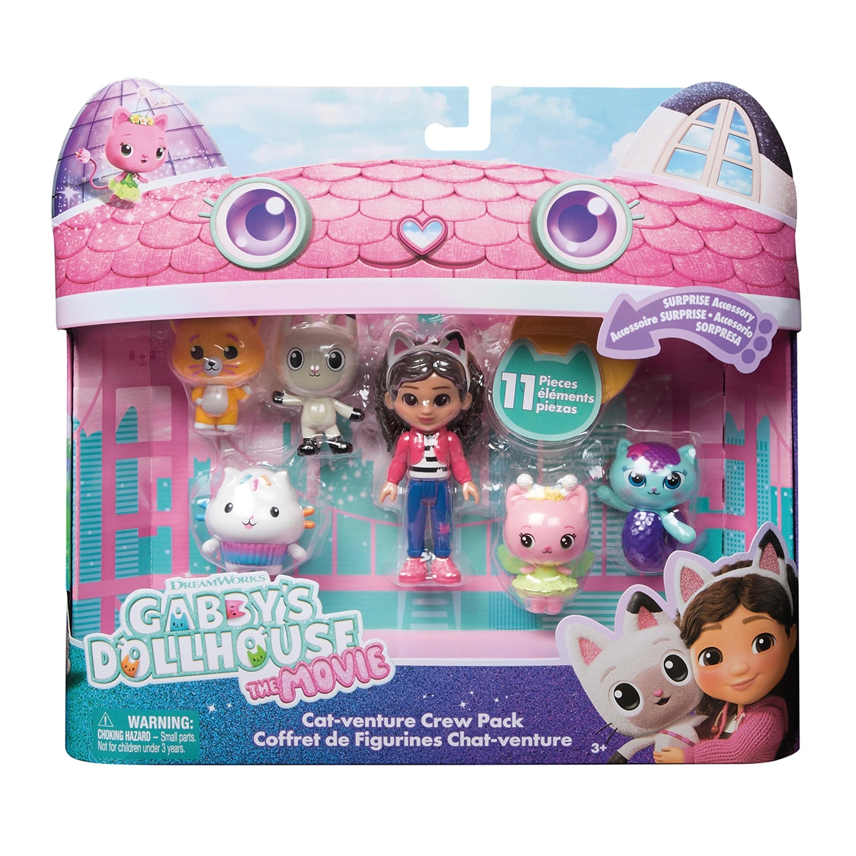 Imagem 0 de Set de 11 Figuras Crew Pack com Acessórios Gabby's Dollhouse