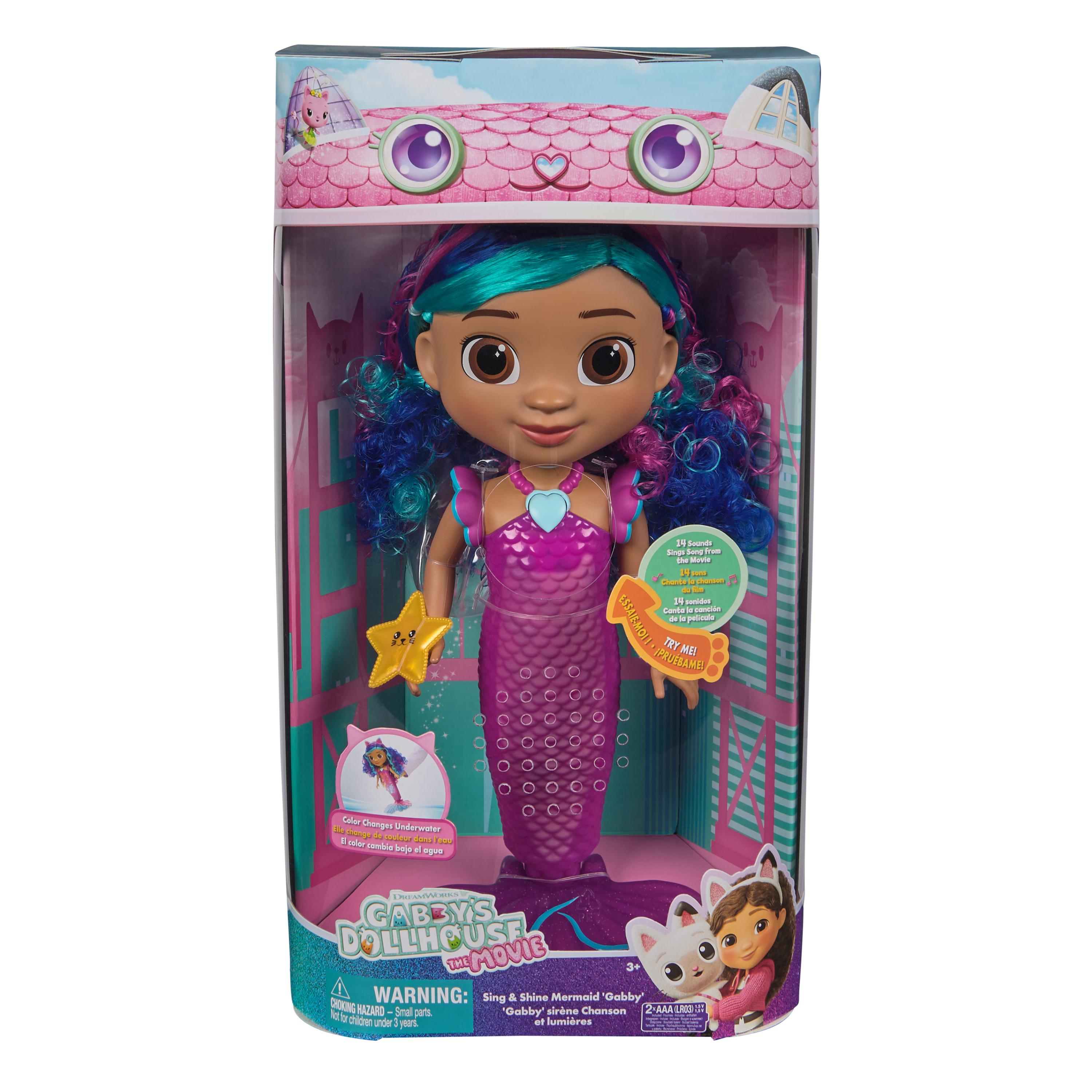 Muñeca Gabby Sirena canta y Brilla Sumergible con Sonidos y Luces Gabby's Dollhouse Spin Master 2