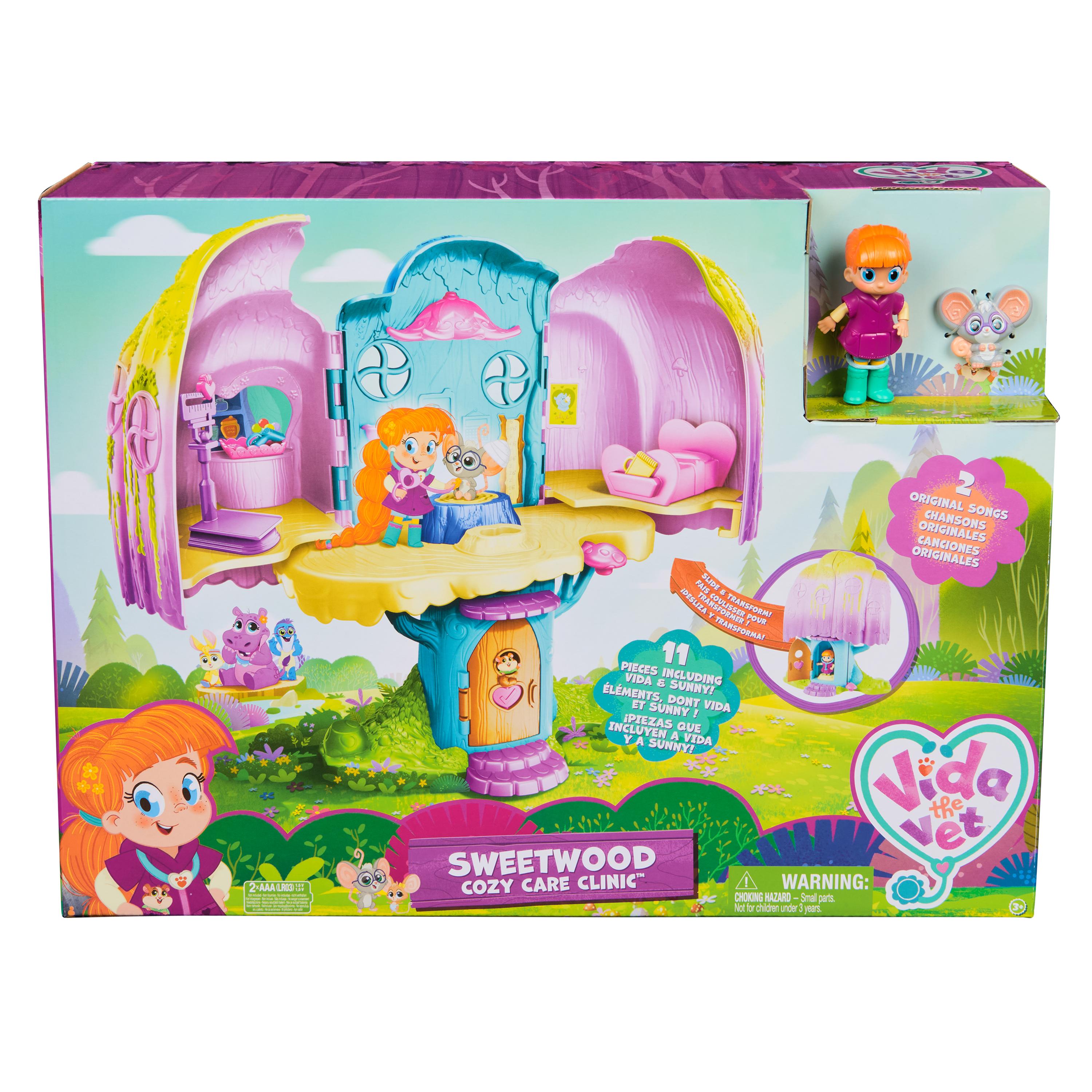 Clínica Veterinaria Casa del Árbol con figuras, muebles y accesorios Vida The Vet  Spin Master 2