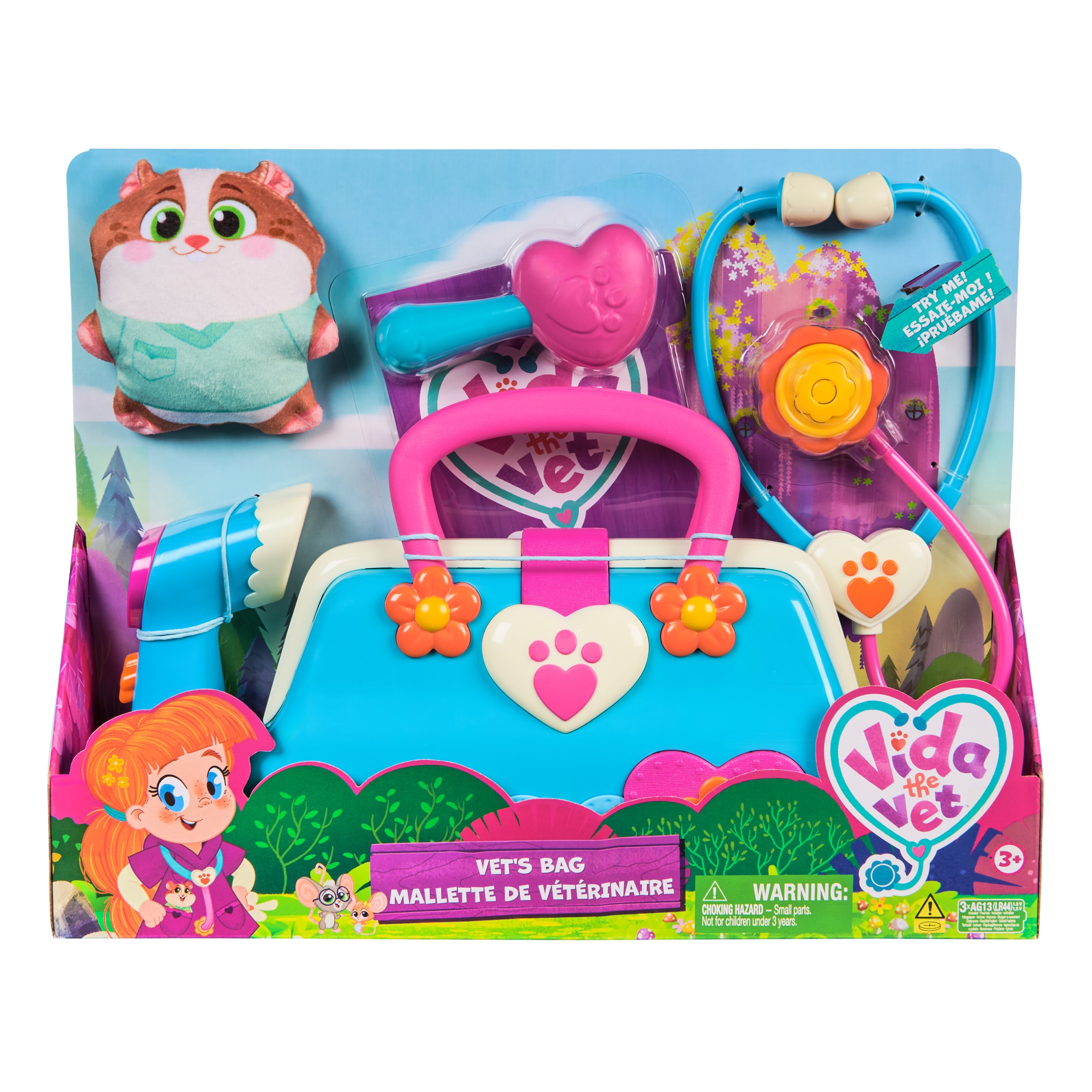 Maletín de Veterinaria con accesorios, pegatinas y peluche Palomita Vida The Vet  Spin Master 2