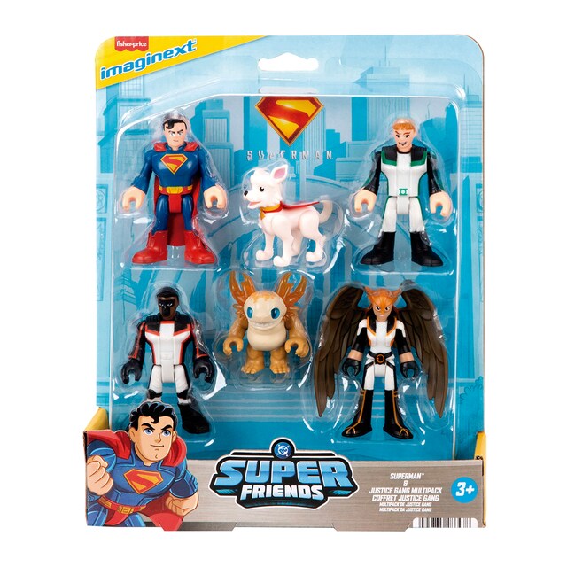 Imagen 0 de Fisher-Price Multipack de figuras de acción de Superman DC Super Friends Imaginext