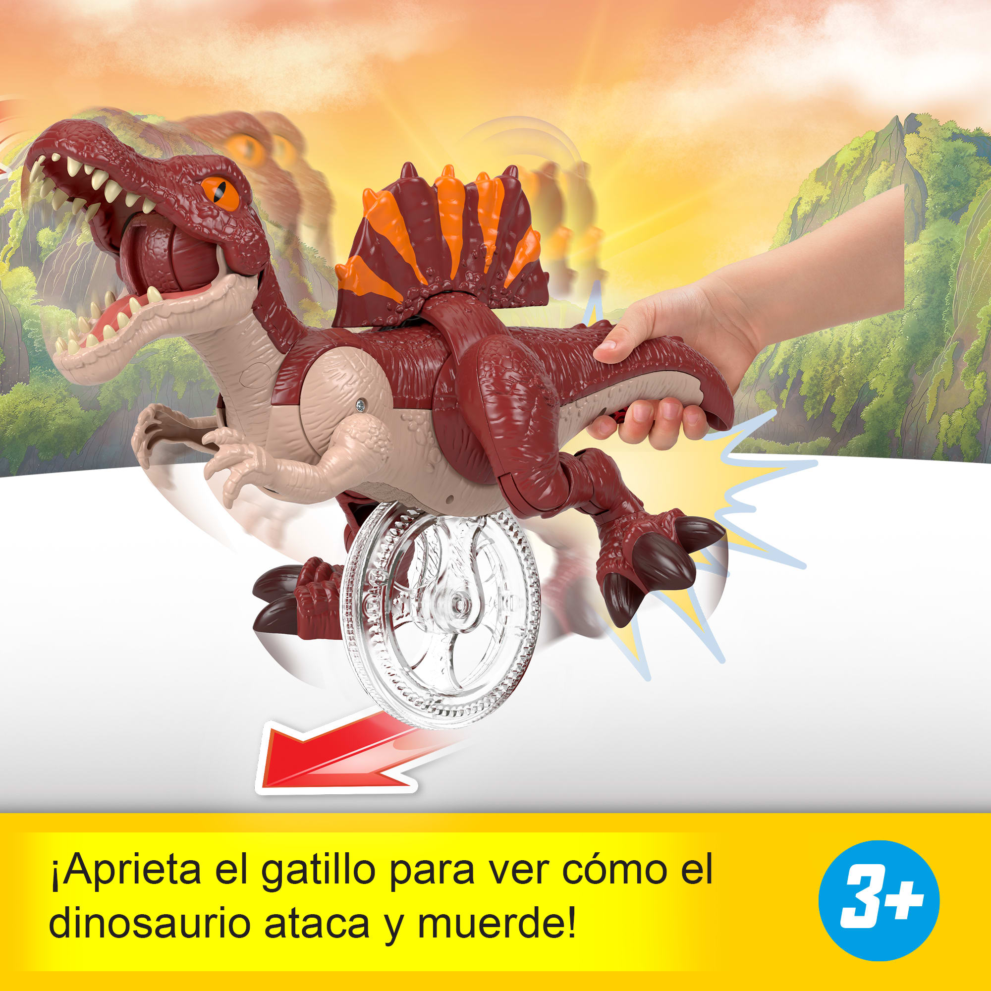 Juguete Spinosaurus corredor Dinosaurio Jurassic World Imaginext Fisher-Price 4