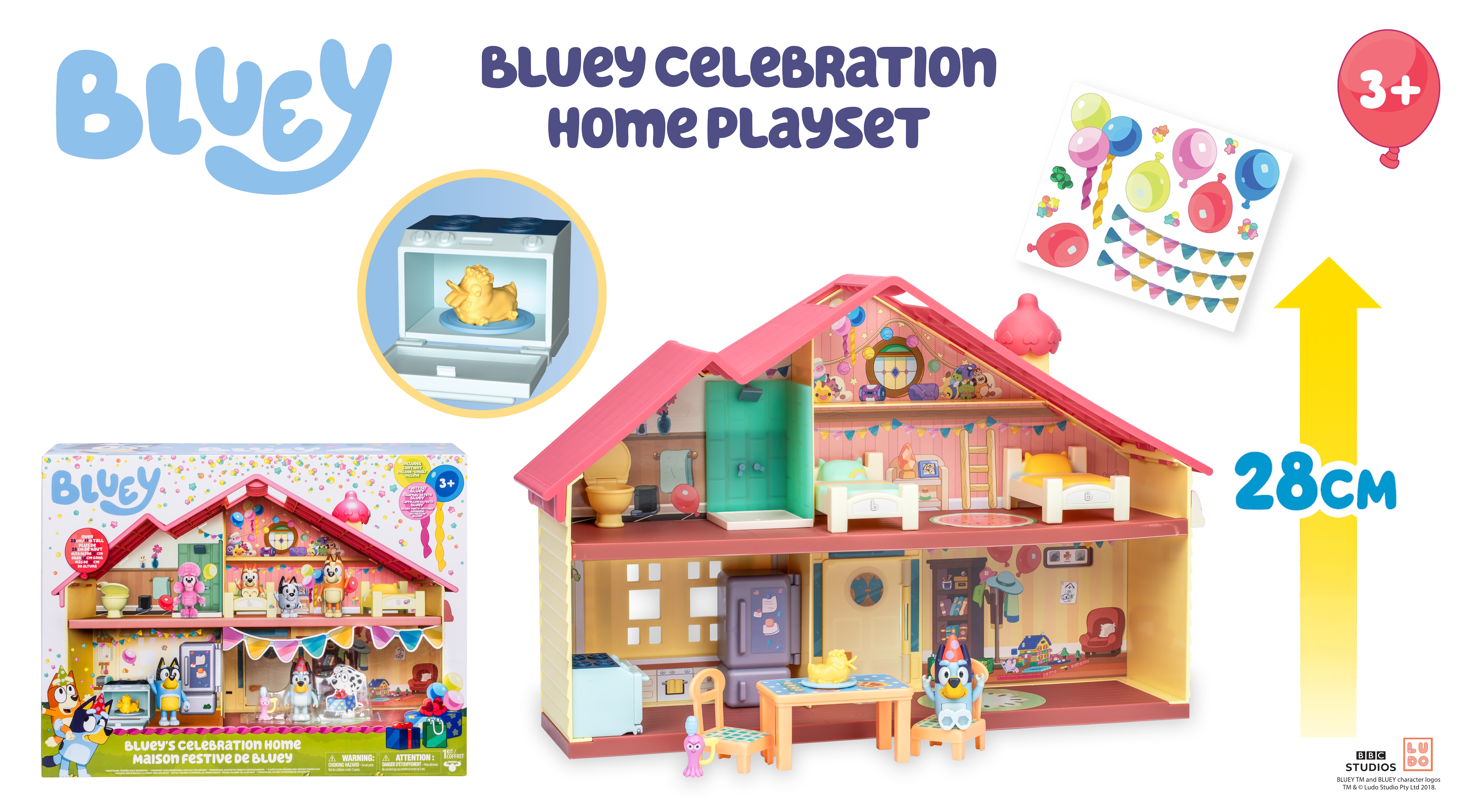 Bluey Celebration Home Playset 3