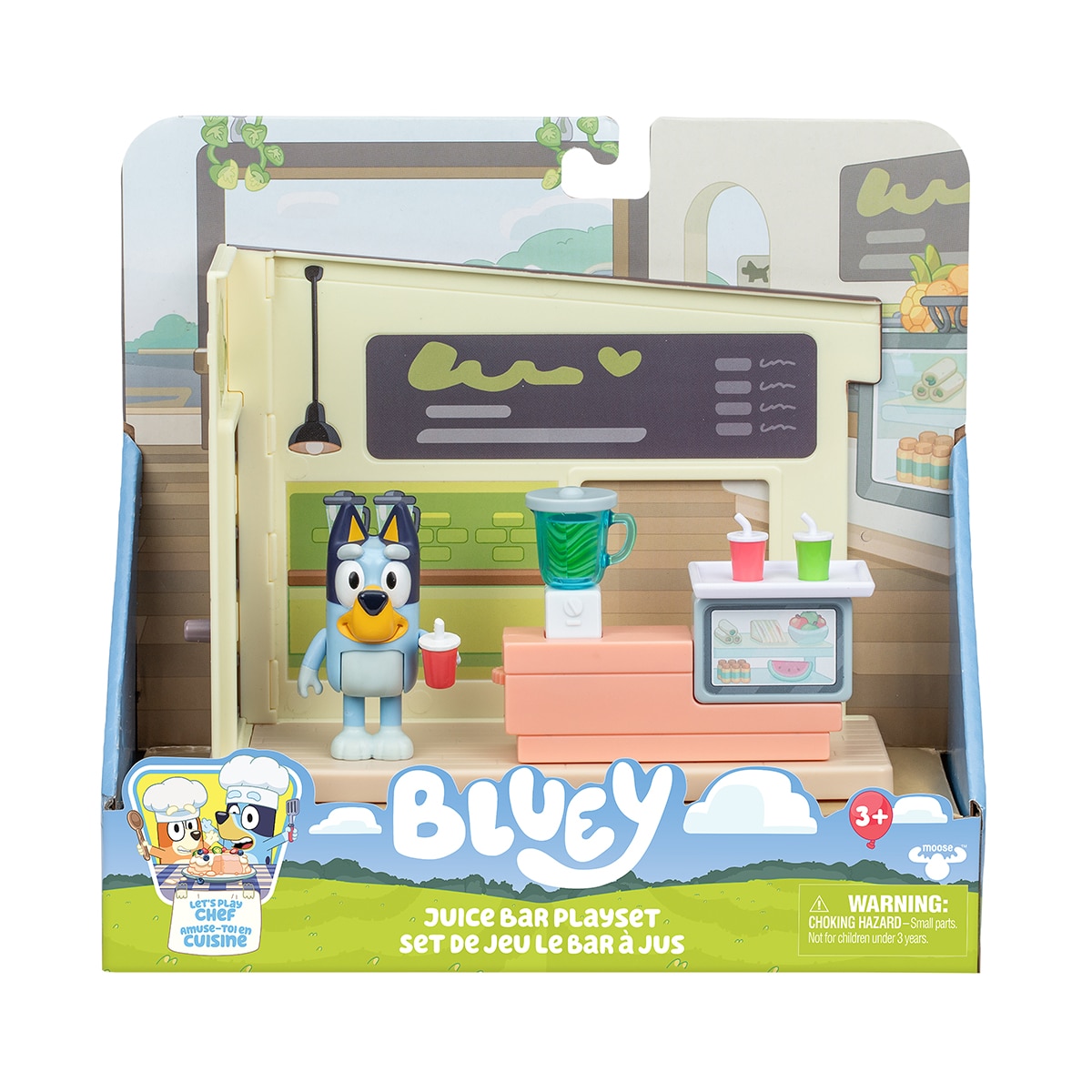 Bluey – Miniset de Juego del Puesto de Zumos Bluey Moose modelos surtidos.
