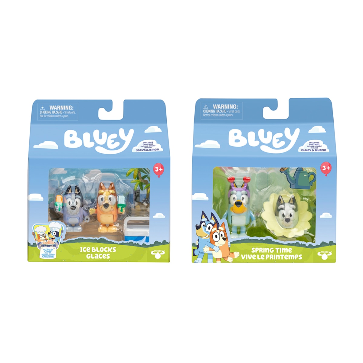Imagen 0 de Pack de 2 Figuras Let'S Play Chef Bluey Moose
