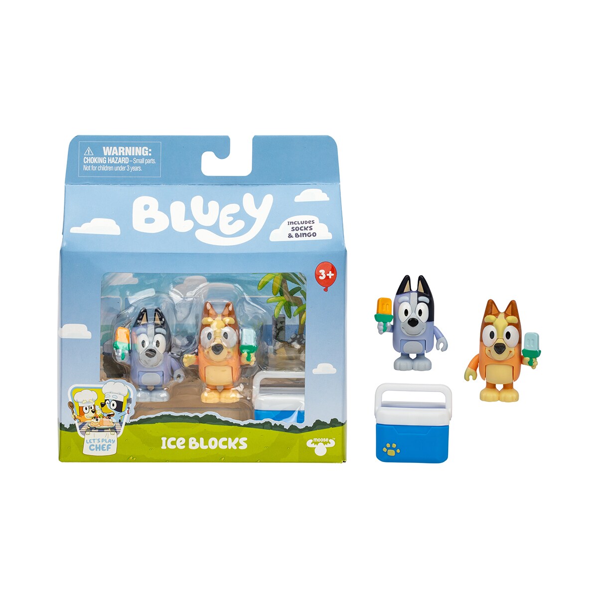 Pack de 2 Figuras Let'S Play Chef Bluey Moose 3