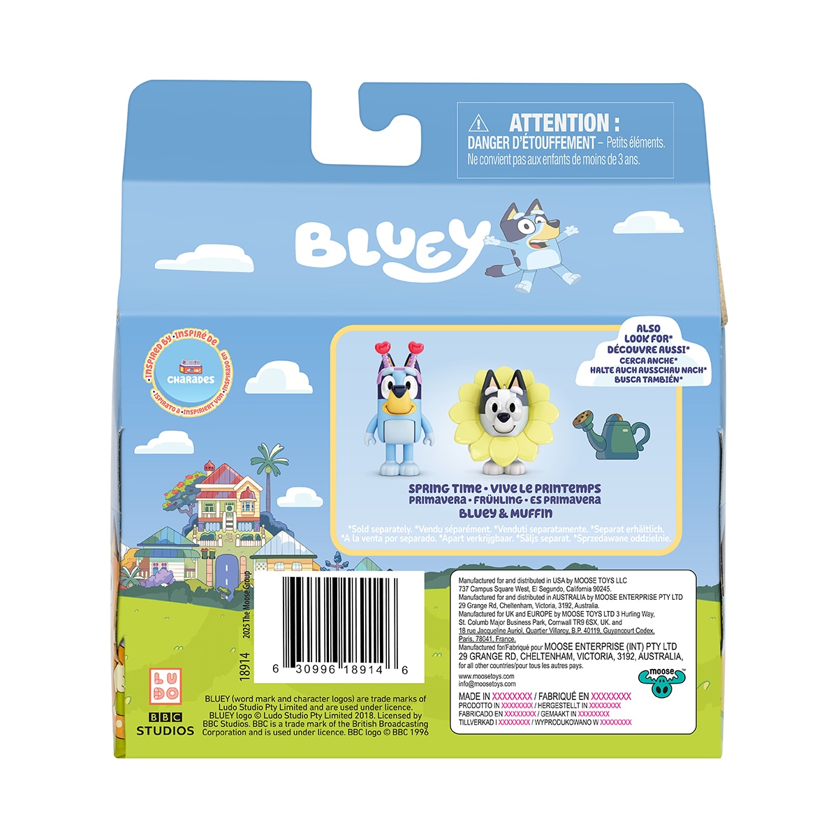Pack de 2 Figuras Let'S Play Chef Bluey Moose 11