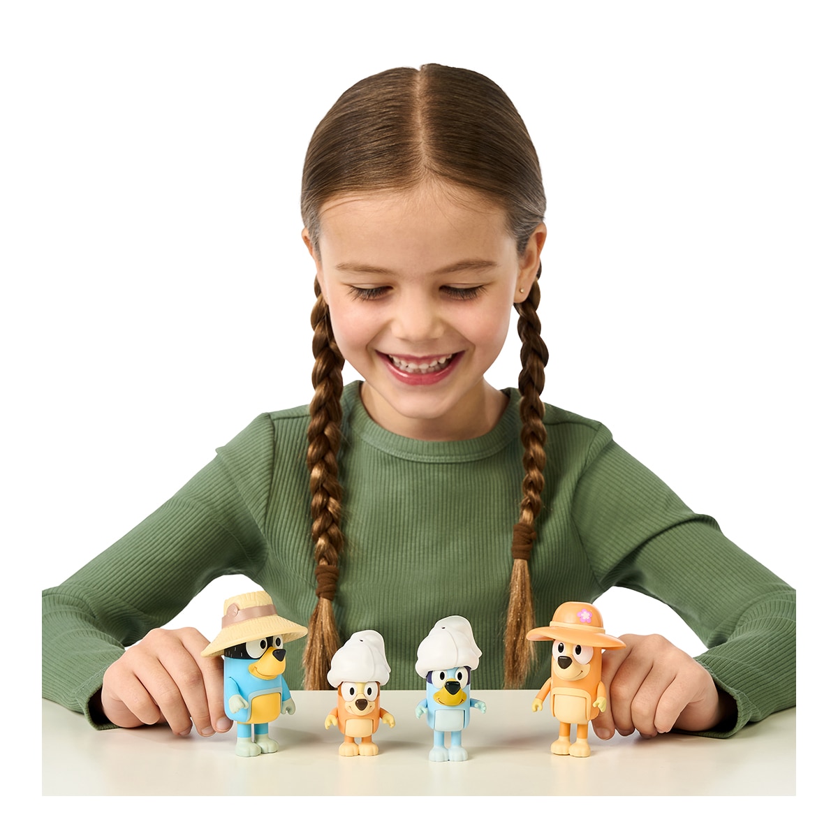 Pack de Viaje en familia 4 figuras Bluey Moose 2