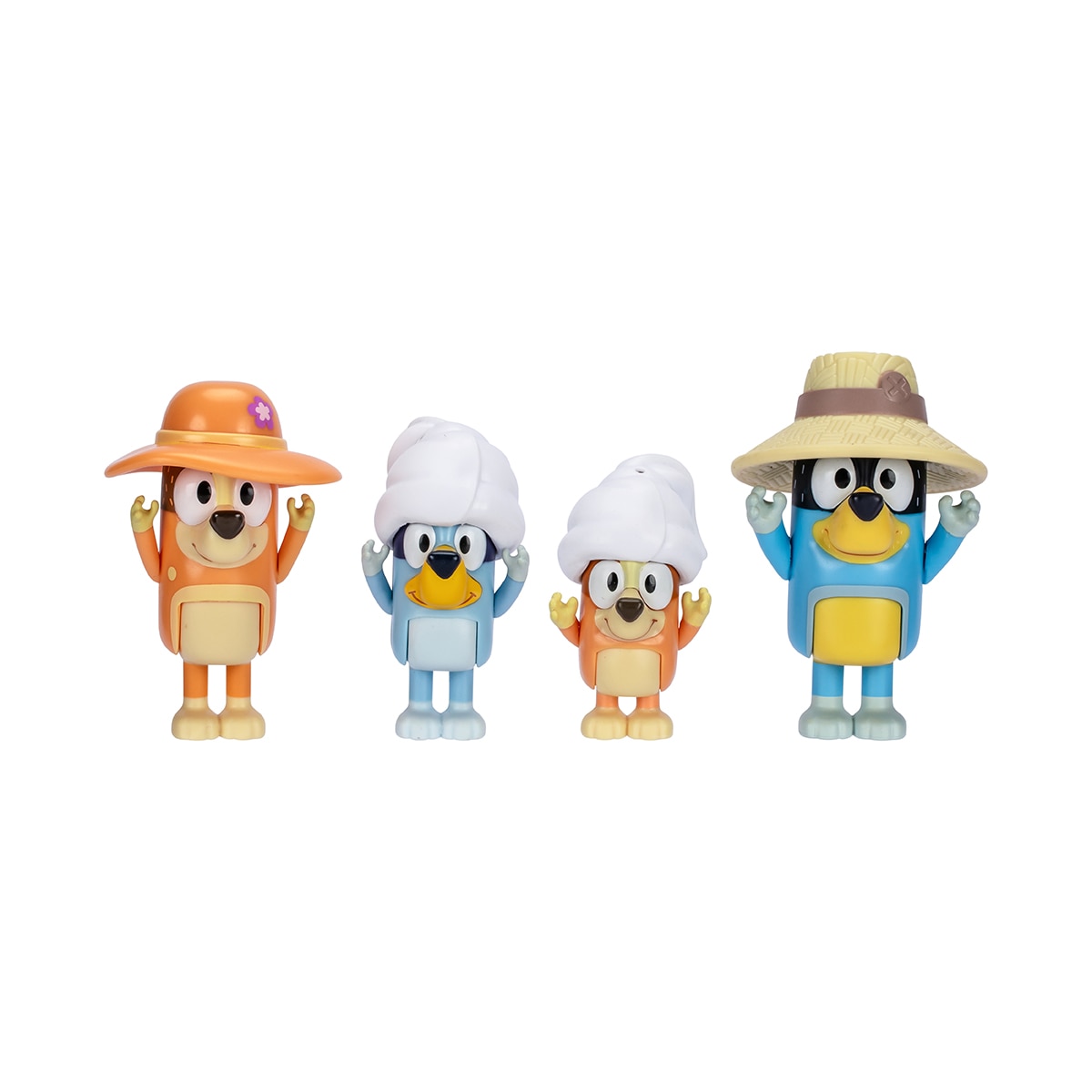 Pack de Viaje en familia 4 figuras Bluey Moose 3