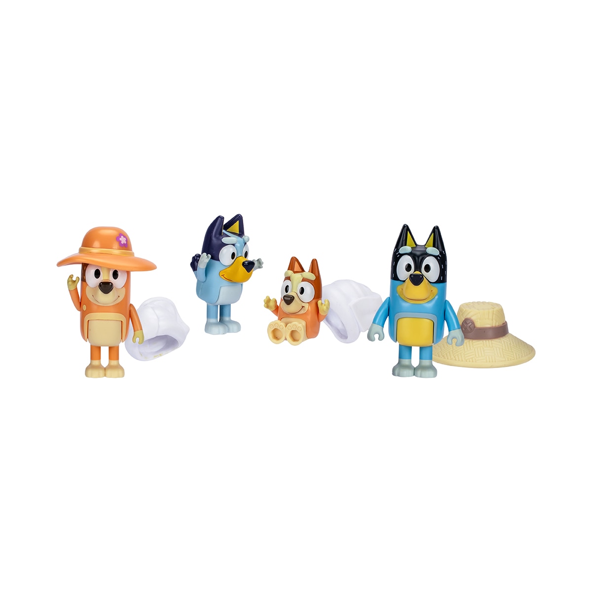 Pack de Viaje en familia 4 figuras Bluey Moose 5