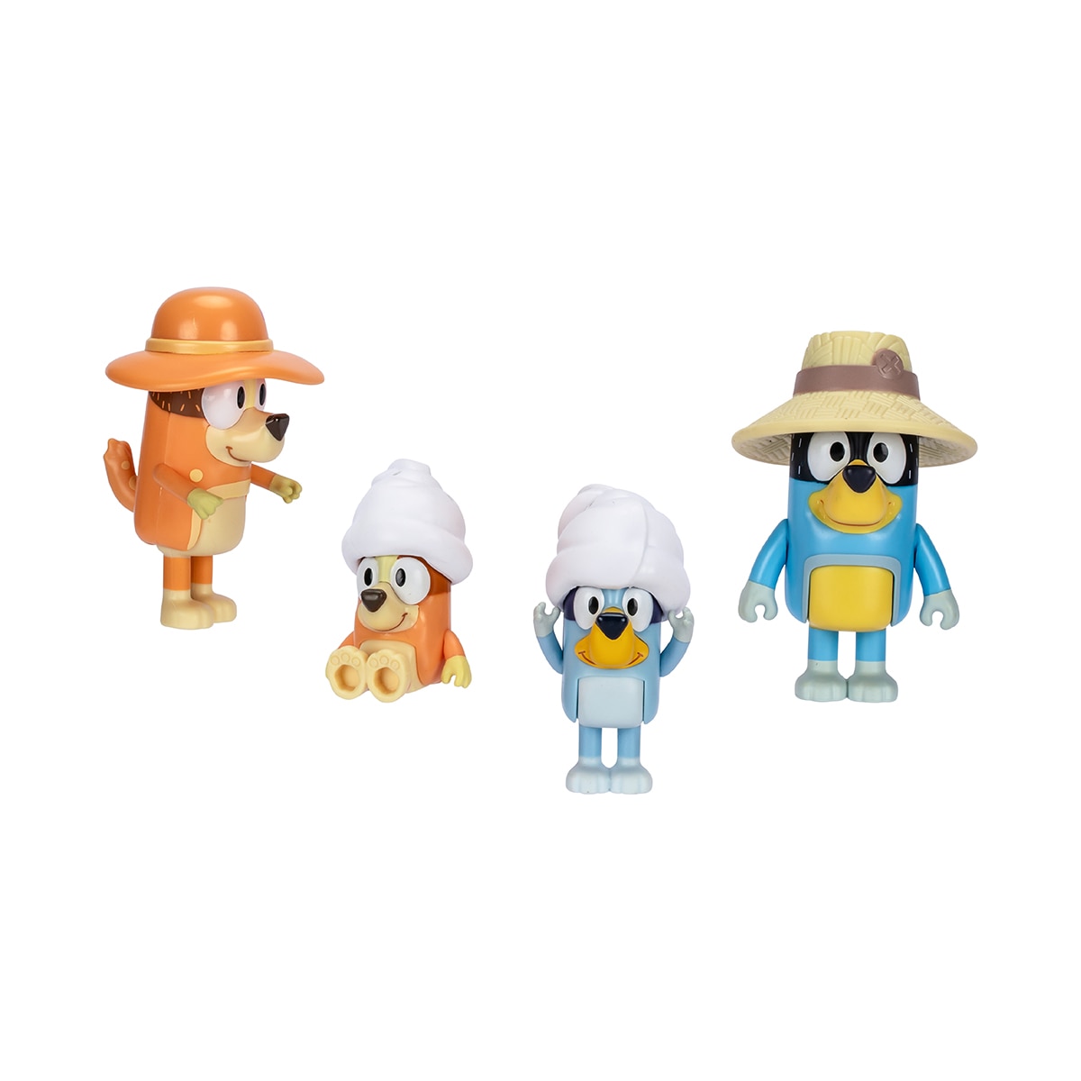 Pack de Viaje en familia 4 figuras Bluey Moose 6