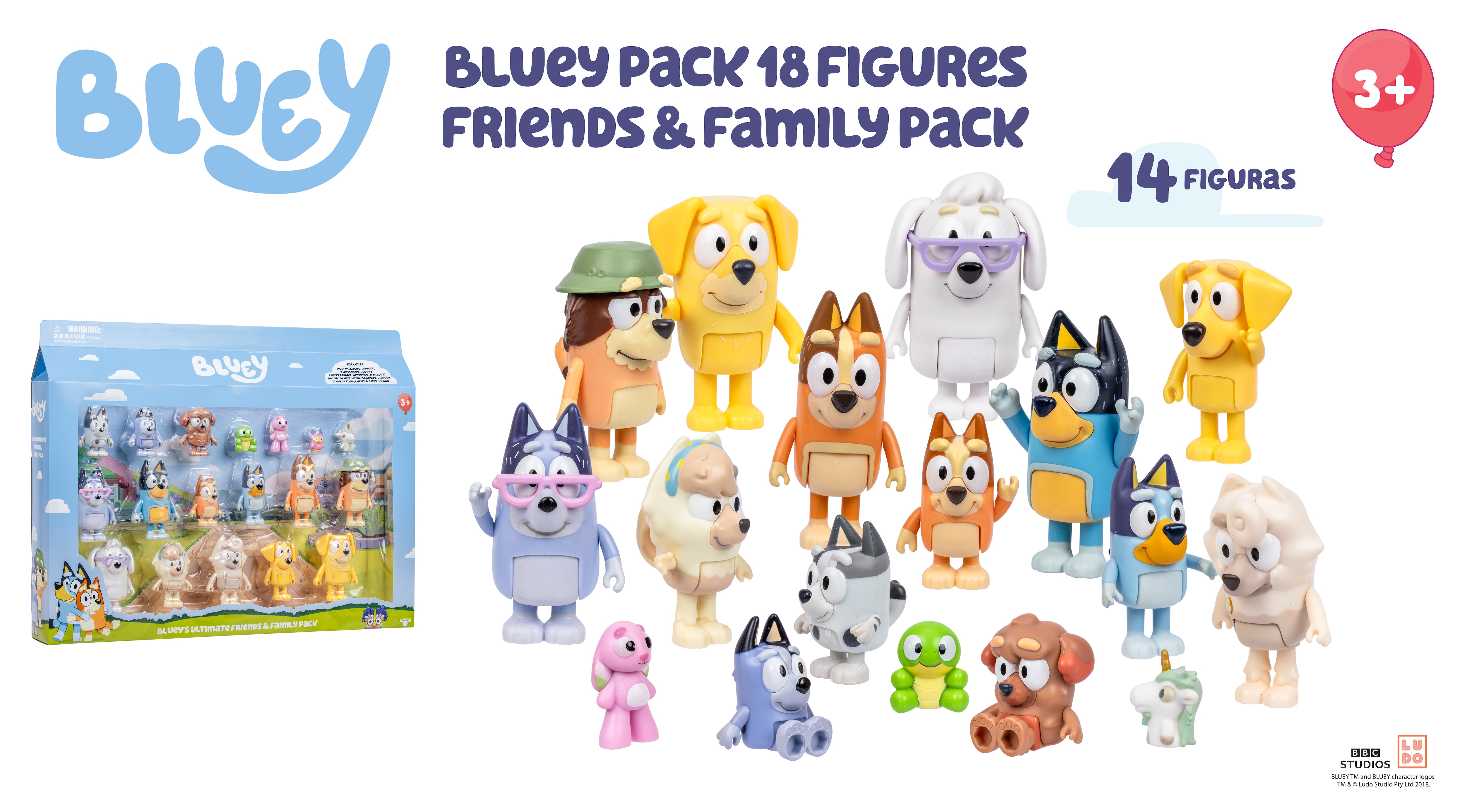 Pack 18 figuras Bluey Moose 3