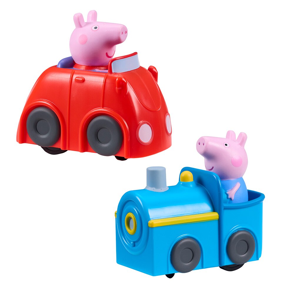 Circuito Peppa Pig tren y coche Bandai 4