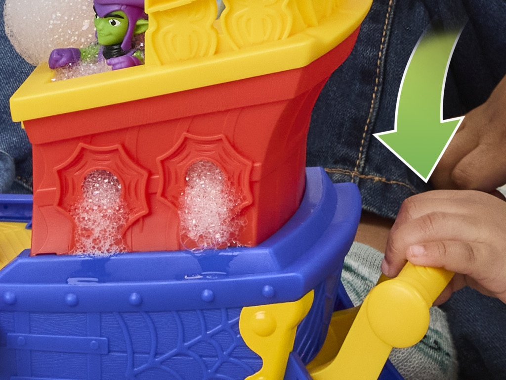 Set Water-Webs Barco pirata con telarañas y burbujas Spidey And His Amazing Friends Marvel 10