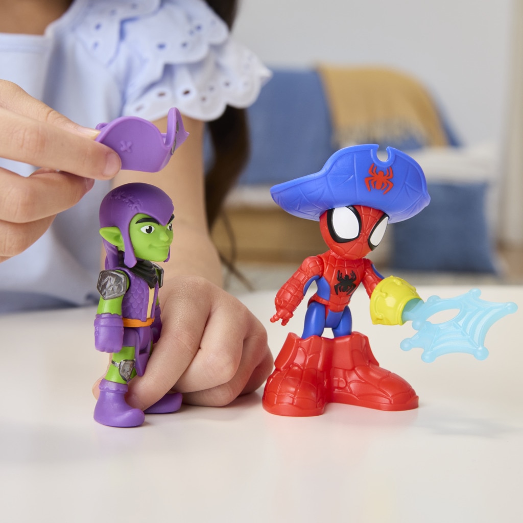 Set Water-Webs Barco pirata con telarañas y burbujas Spidey And His Amazing Friends Marvel 14