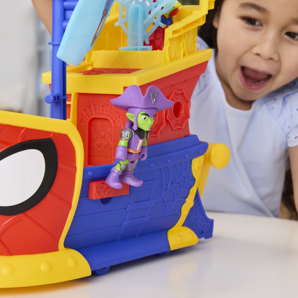 Set Water-Webs Barco pirata con telarañas y burbujas Spidey And His Amazing Friends Marvel 18