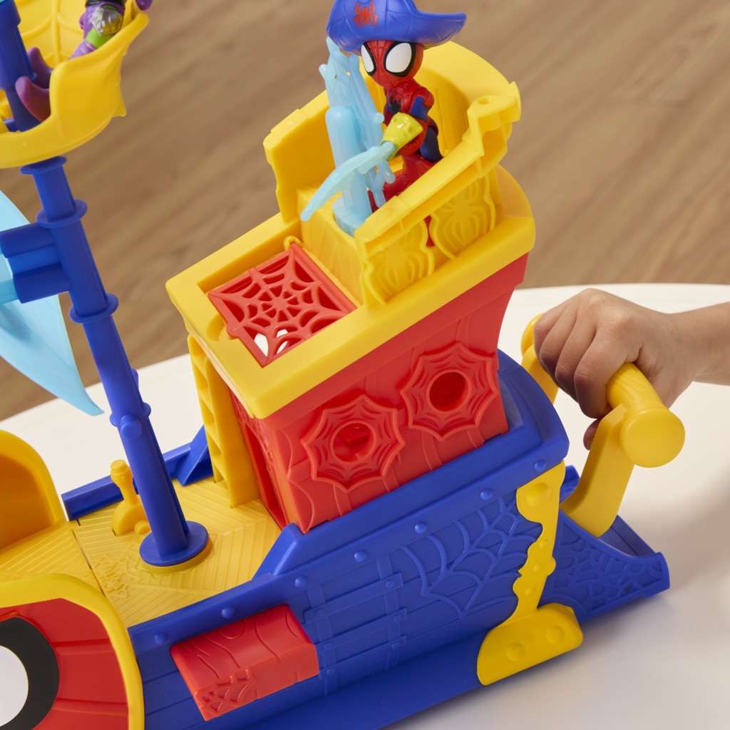 Set Water-Webs Barco pirata con telarañas y burbujas Spidey And His Amazing Friends Marvel 23