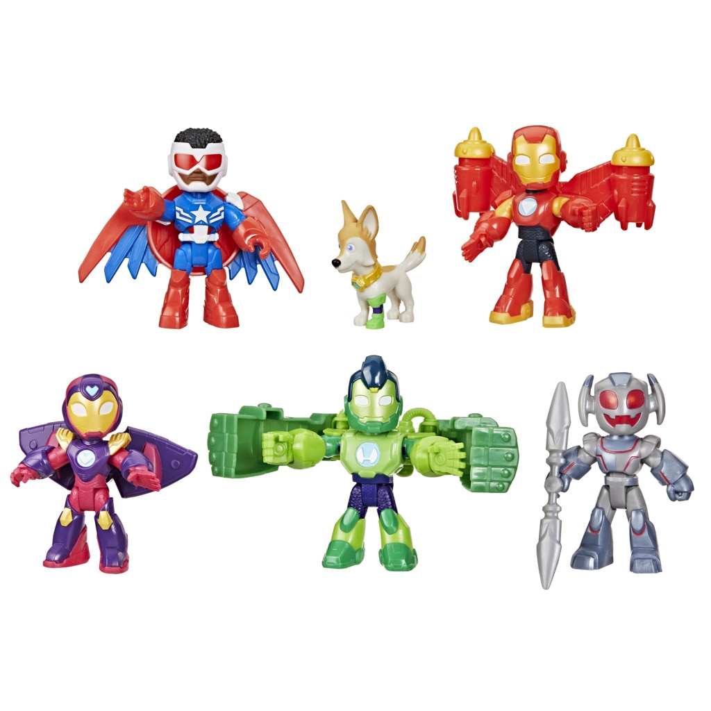 Pack de vengadores blindados Iron Man And His Awesome Friends Marvel 3
