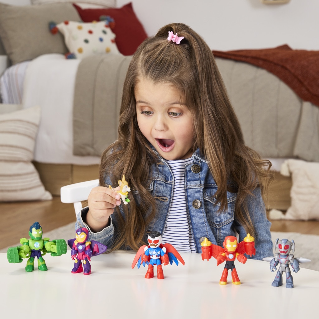 Pack de vengadores blindados Iron Man And His Awesome Friends Marvel 5