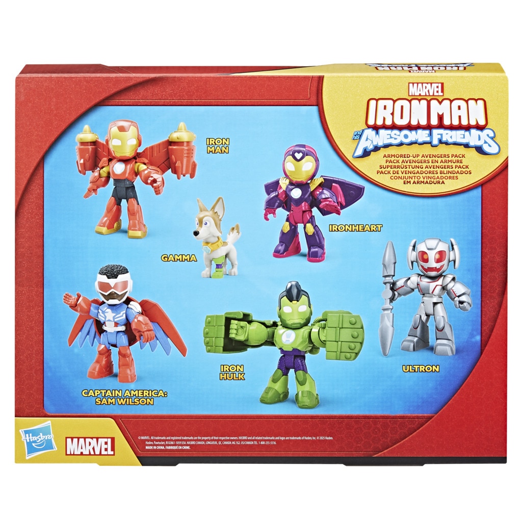 Pack de vengadores blindados Iron Man And His Awesome Friends Marvel 7