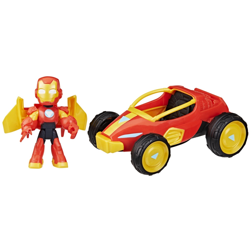 Set Figuras de acción y vehículos Iron Man And His Awesome Friends Marvel 8