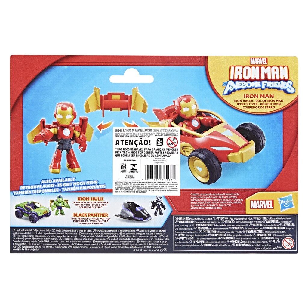 Set Figuras de acción y vehículos Iron Man And His Awesome Friends Marvel 24
