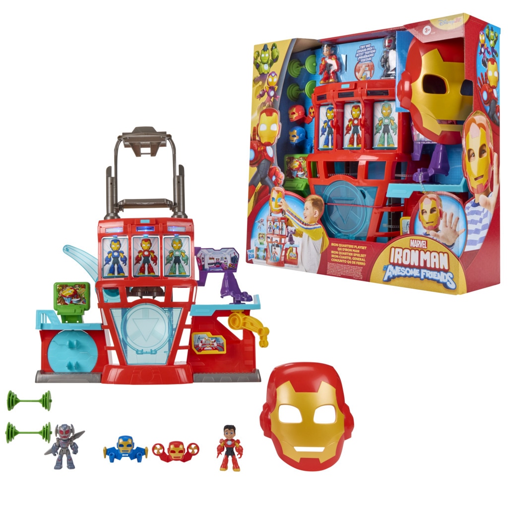 Set de juego Cuartel general Iron Man And His Awesome Friends Marvel 2