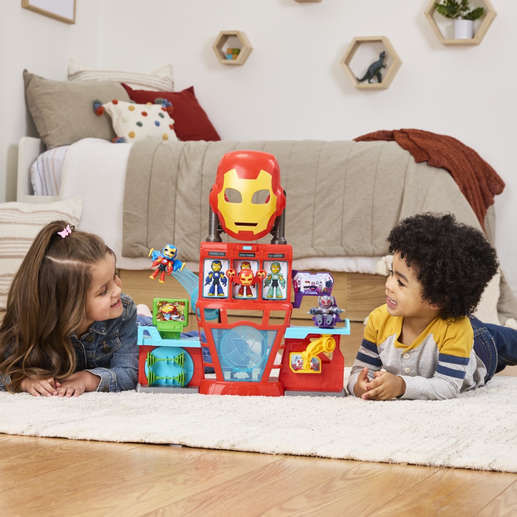 Set de juego Cuartel general Iron Man And His Awesome Friends Marvel 5