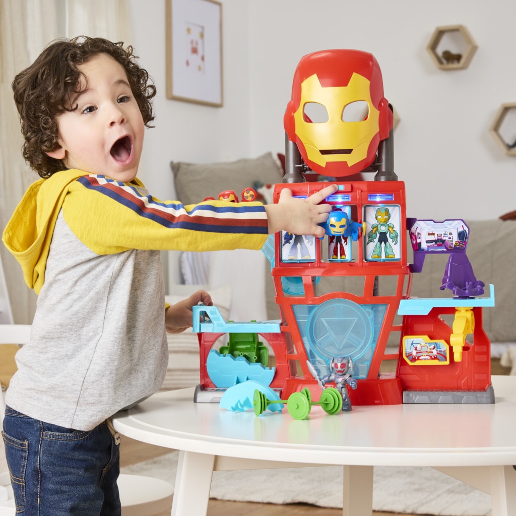 Set de juego Cuartel general Iron Man And His Awesome Friends Marvel 6