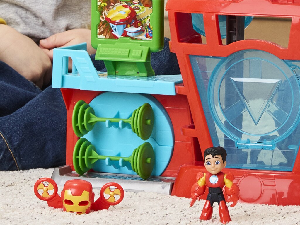 Set de juego Cuartel general Iron Man And His Awesome Friends Marvel 9