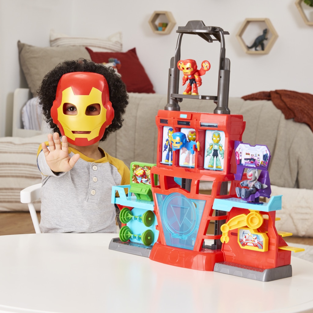Set de juego Cuartel general Iron Man And His Awesome Friends Marvel 11