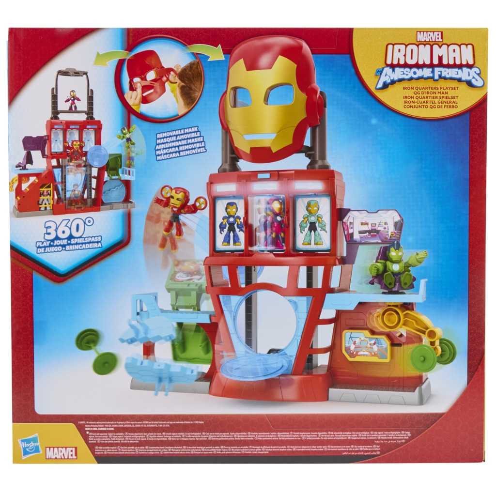 Set de juego Cuartel general Iron Man And His Awesome Friends Marvel 14