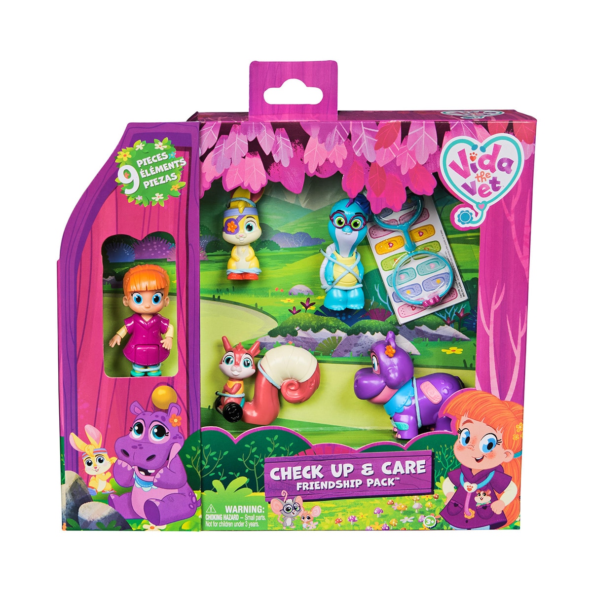 Imagen 0 de Giftpack Figuras Vida y amigos con 5 figuras, estetoscopio, linterna y pegatinas Vida The Vet Spin Master