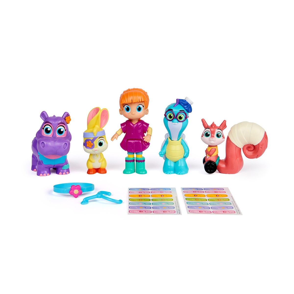 Giftpack Figuras Vida y amigos con 5 figuras, estetoscopio, linterna y pegatinas Vida The Vet Spin Master 2