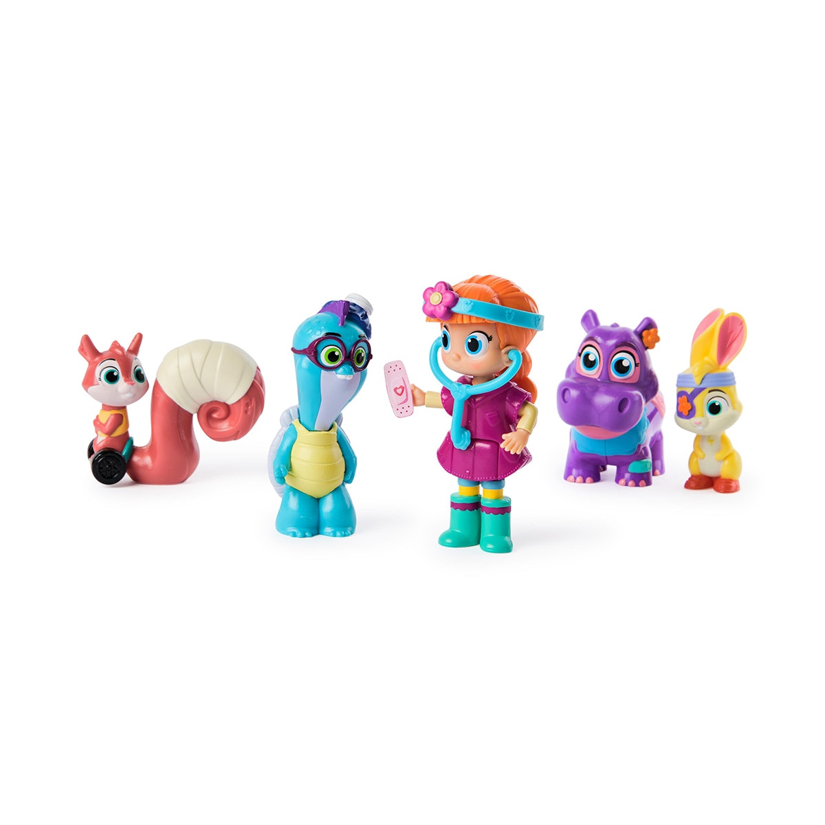 Giftpack Figuras Vida y amigos con 5 figuras, estetoscopio, linterna y pegatinas Vida The Vet Spin Master 3