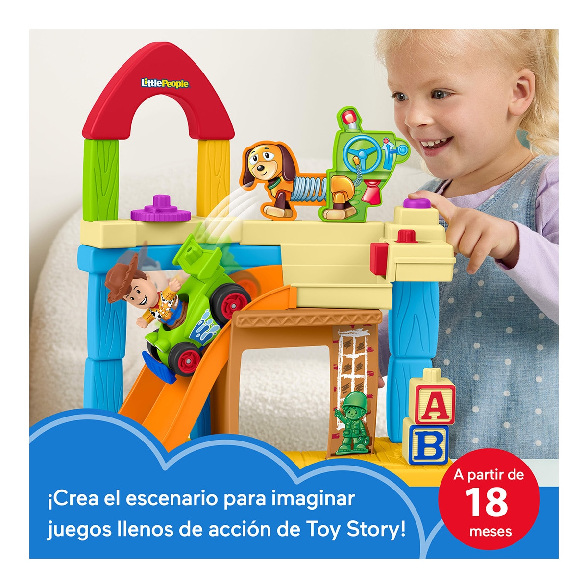 El cuarto de Andy Little People Toy Story Disney Fisher-Price 2