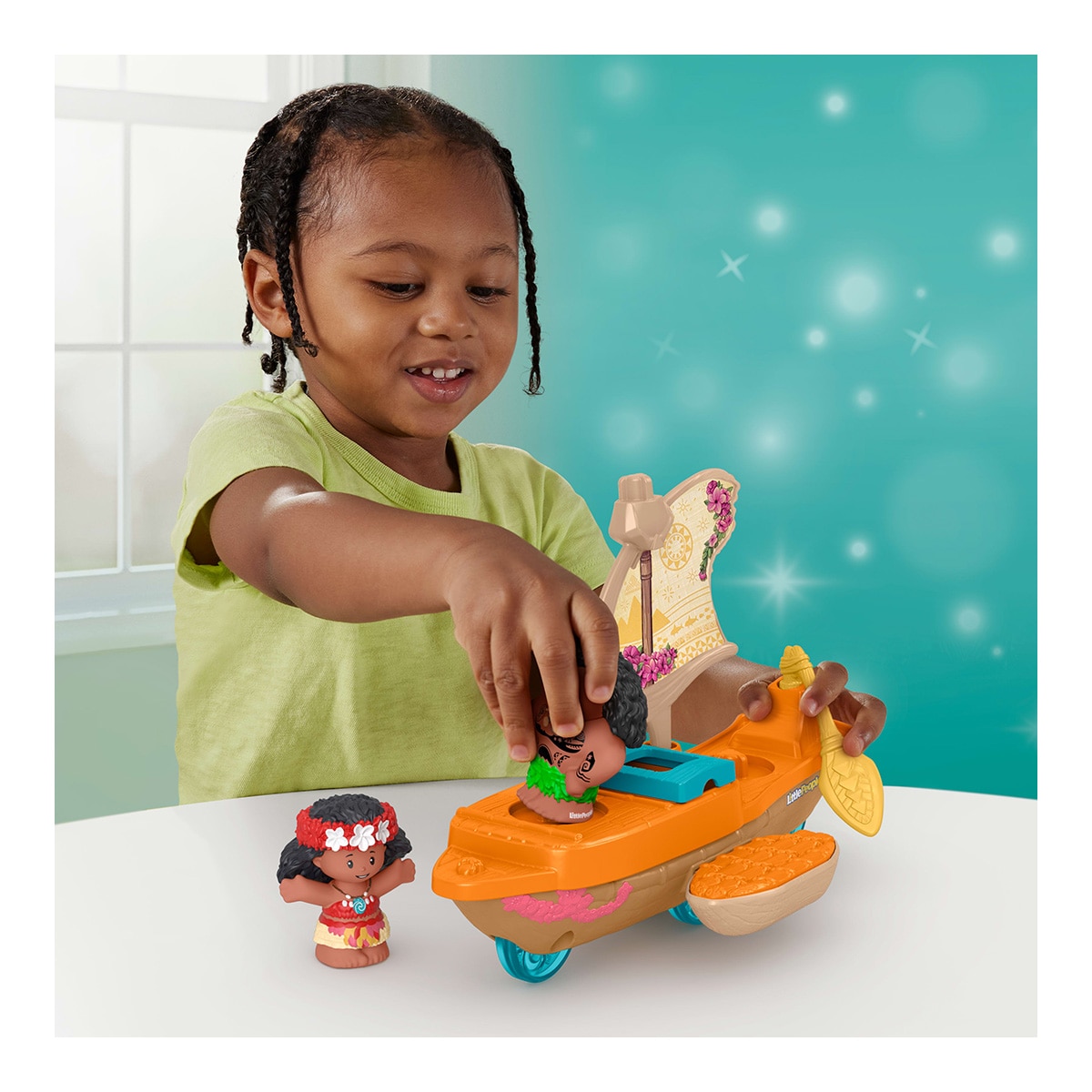 Canoa Vaiana y Maui Little People Disney Fisher-Price 2