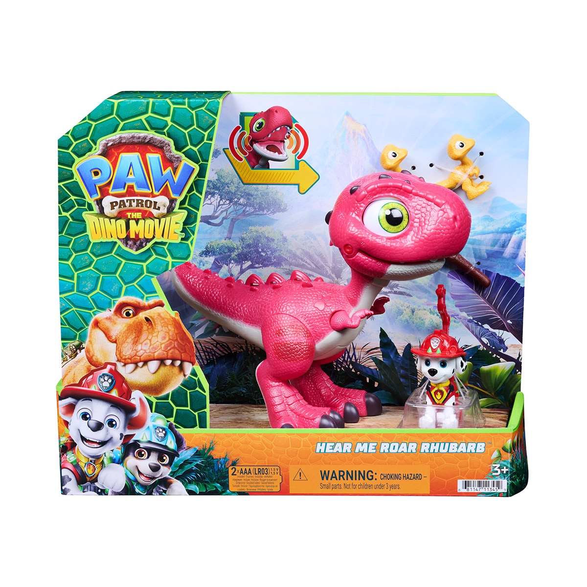Figura '¡Hazme Rugir!' Rhubarb y Marshall Paw Patrol Spin Master 5