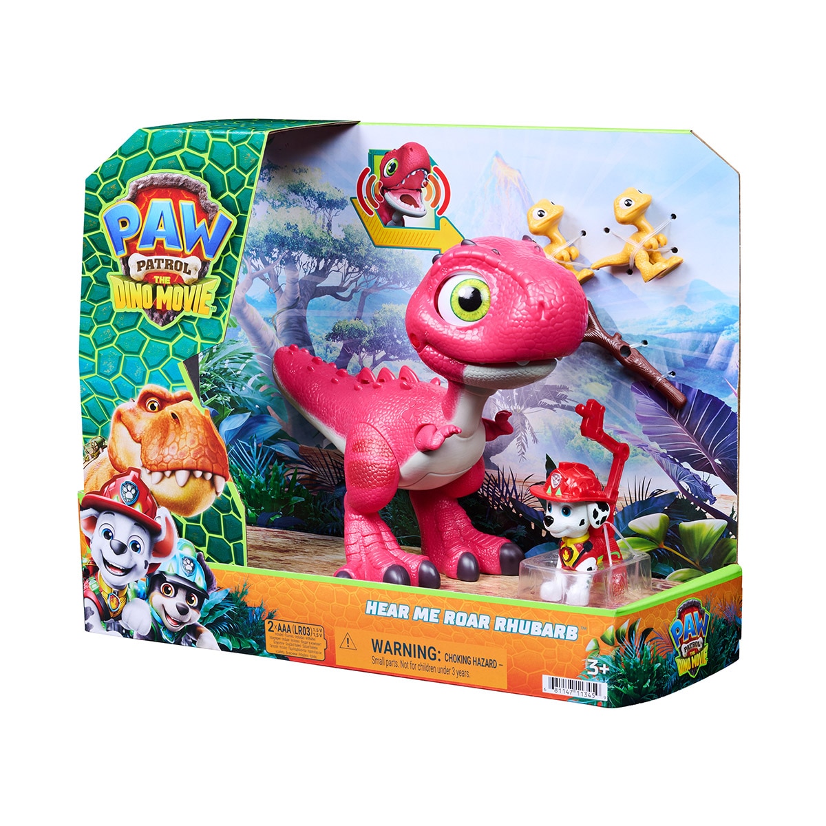 Figura '¡Hazme Rugir!' Rhubarb y Marshall Paw Patrol Spin Master 6