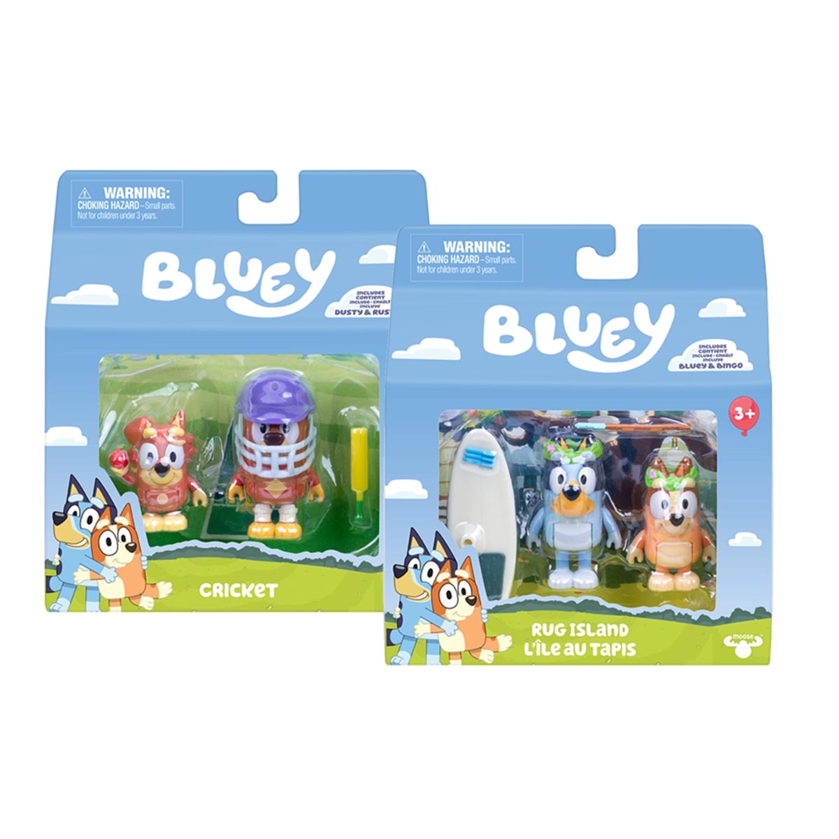 Imagen 0 de Pack de 2 Figuras Bluey La Isla Alfombra