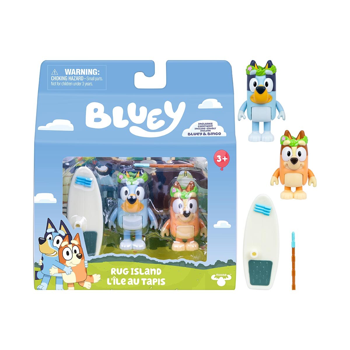 Pack de 2 Figuras Bluey La Isla Alfombra 5